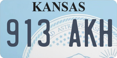 KS license plate 913AKH
