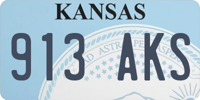 KS license plate 913AKS