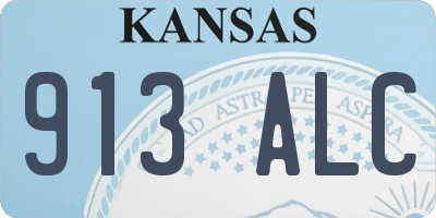 KS license plate 913ALC