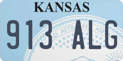 KS license plate 913ALG