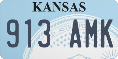 KS license plate 913AMK