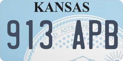 KS license plate 913APB