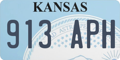 KS license plate 913APH
