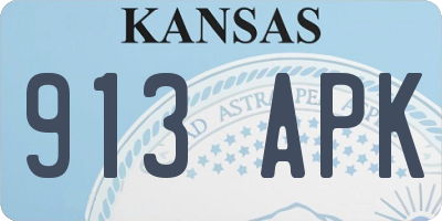 KS license plate 913APK