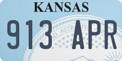 KS license plate 913APR