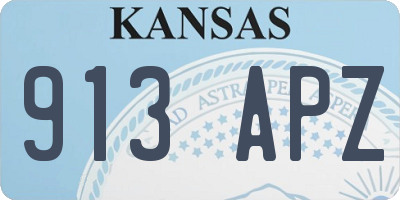 KS license plate 913APZ