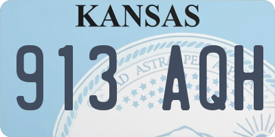 KS license plate 913AQH
