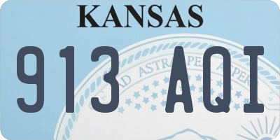 KS license plate 913AQI