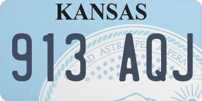 KS license plate 913AQJ