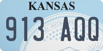 KS license plate 913AQQ