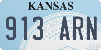 KS license plate 913ARN