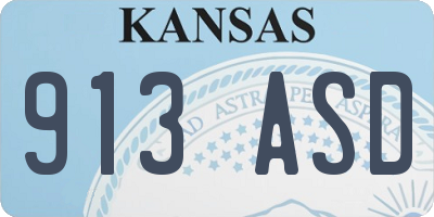 KS license plate 913ASD