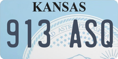 KS license plate 913ASQ