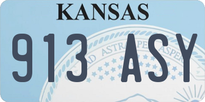 KS license plate 913ASY