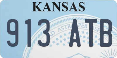 KS license plate 913ATB