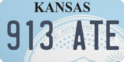 KS license plate 913ATE