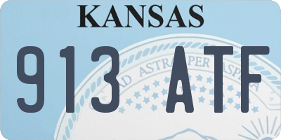 KS license plate 913ATF