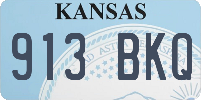 KS license plate 913BKQ