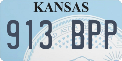 KS license plate 913BPP
