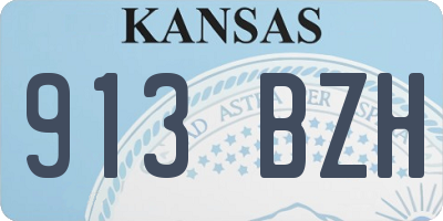 KS license plate 913BZH