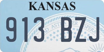 KS license plate 913BZJ
