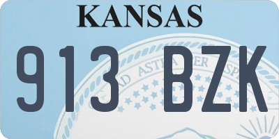 KS license plate 913BZK