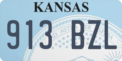 KS license plate 913BZL