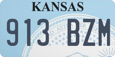 KS license plate 913BZM