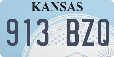 KS license plate 913BZQ