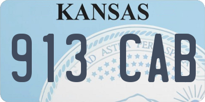 KS license plate 913CAB