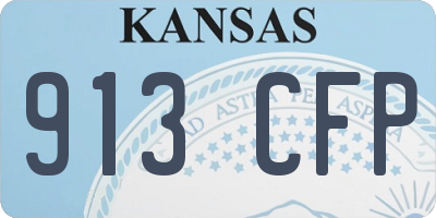 KS license plate 913CFP
