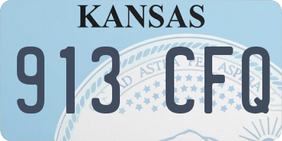 KS license plate 913CFQ
