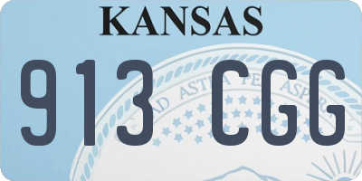 KS license plate 913CGG