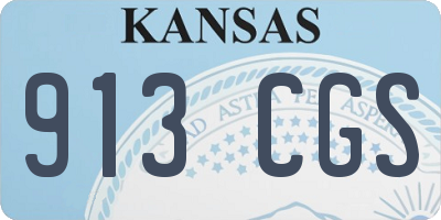 KS license plate 913CGS
