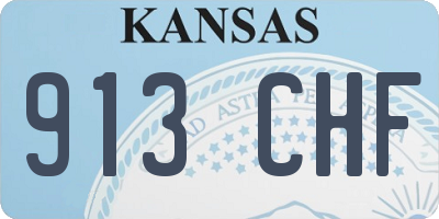KS license plate 913CHF