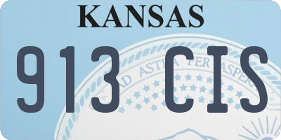 KS license plate 913CIS