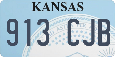 KS license plate 913CJB