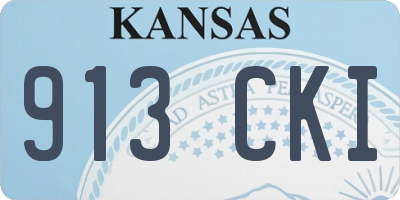 KS license plate 913CKI