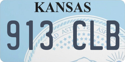 KS license plate 913CLB