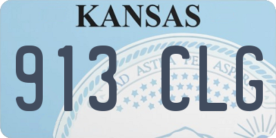 KS license plate 913CLG