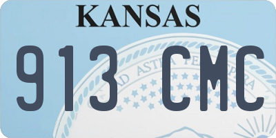 KS license plate 913CMC