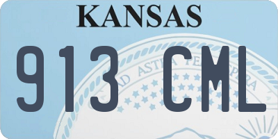 KS license plate 913CML