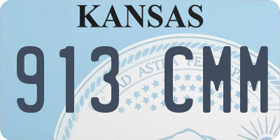 KS license plate 913CMM