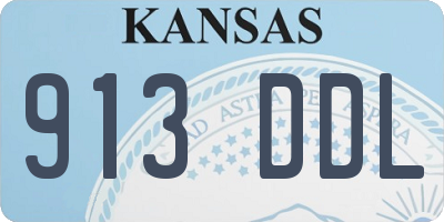 KS license plate 913DDL