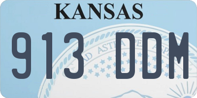 KS license plate 913DDM