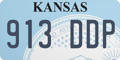 KS license plate 913DDP