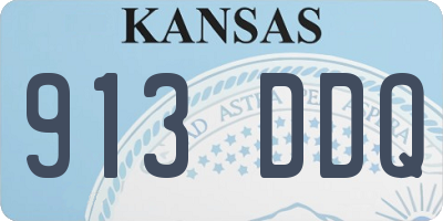 KS license plate 913DDQ