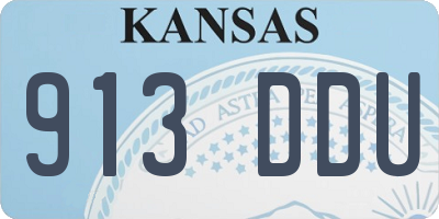 KS license plate 913DDU