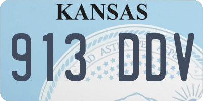 KS license plate 913DDV