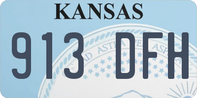 KS license plate 913DFH